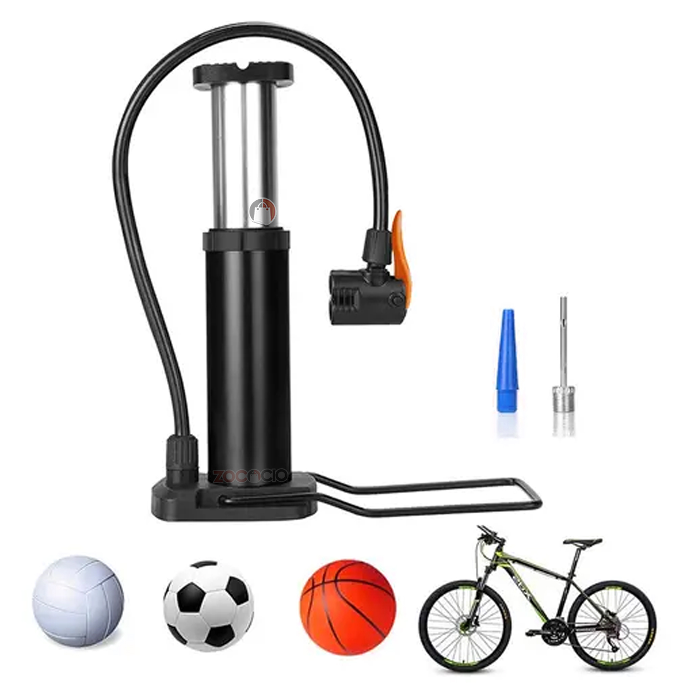 Miniatura 4 de Inflador De Pie Con Vavula Universal